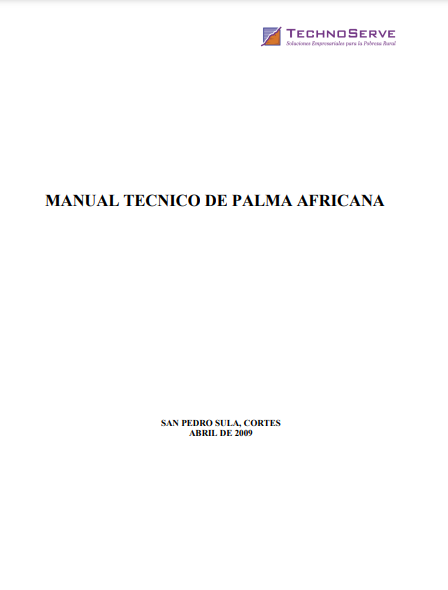 Manual tecnico de palma africana